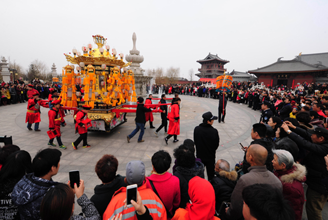 天津華盛寺の「旧暦2月2日の龍擡頭・海河龍王縁日」文化祭りのイベント